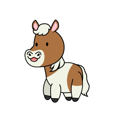 ポニーのイラスト