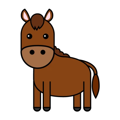 かわいい馬のイラスト
