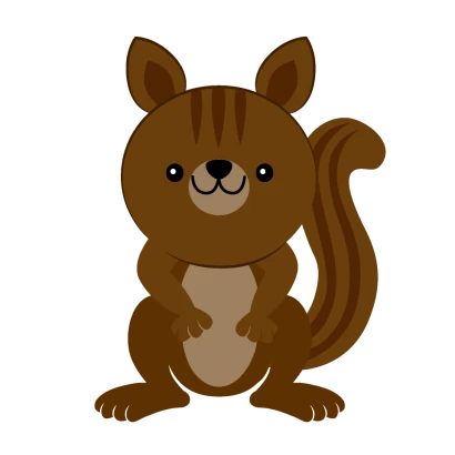 親リスのイラスト