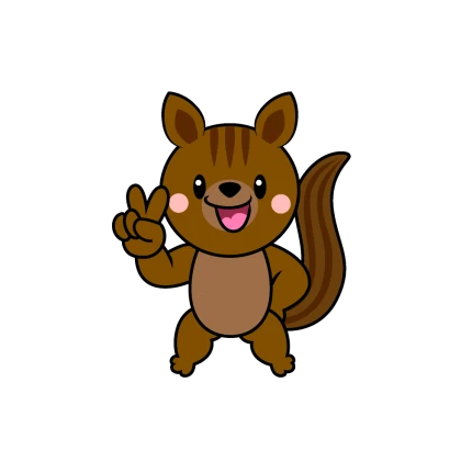 ピースのリスキャラのイラスト