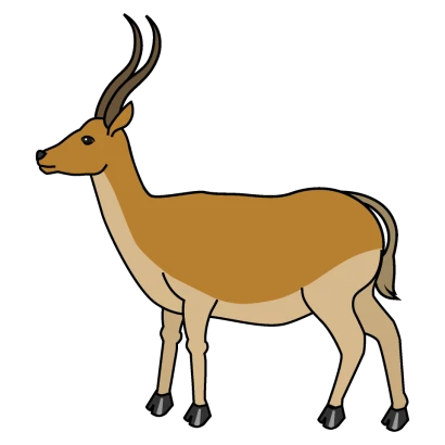 ガゼルのイラスト