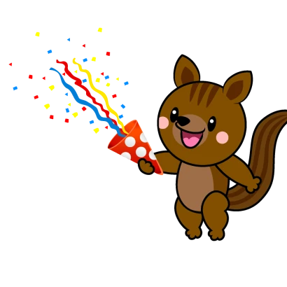 パーティーのリスキャラのイラスト