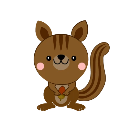 子リスのイラスト