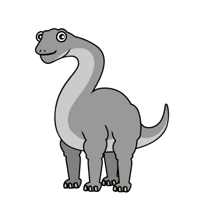 首長恐竜キャラのイラスト