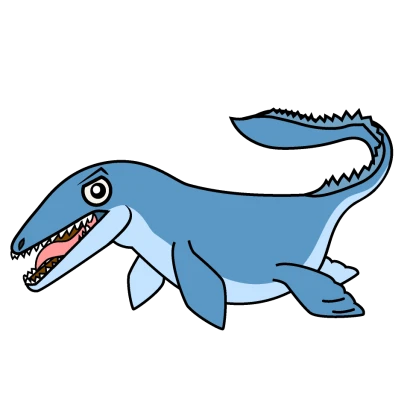 モササウルスのイラスト