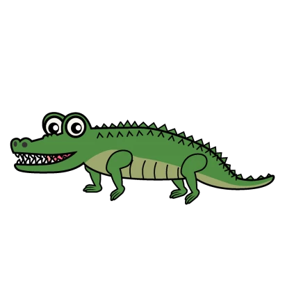 ワニキャラのイラスト