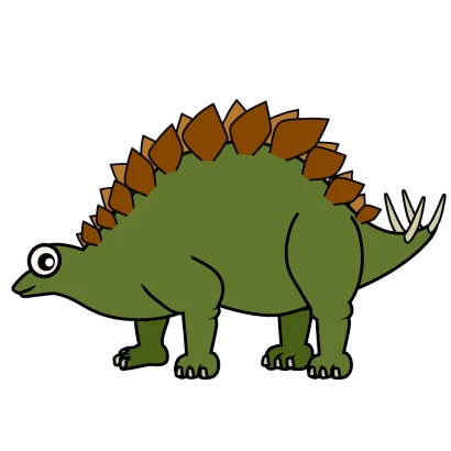 ステゴサウルスのイラスト