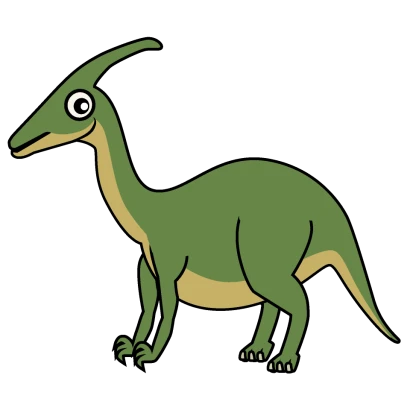 パラサウロロフスのイラスト
