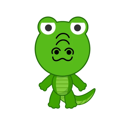 ワニキャラのイラスト