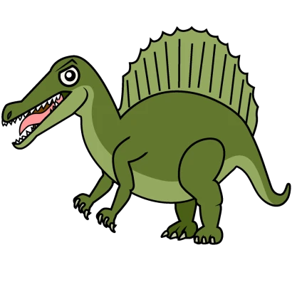 スピノサウルスのイラスト
