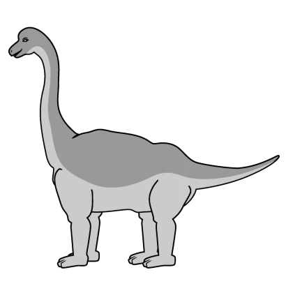 恐竜 マメンチサウルスのイラスト
