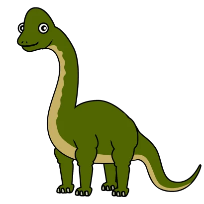 ブラキオサウルスのイラスト