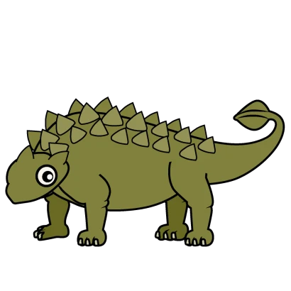 アンキロサウルスのイラスト