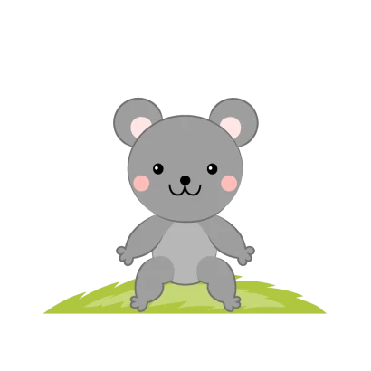 ねずみキャラクターのイラスト