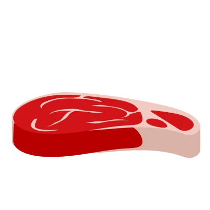 生の牛肉のイラスト