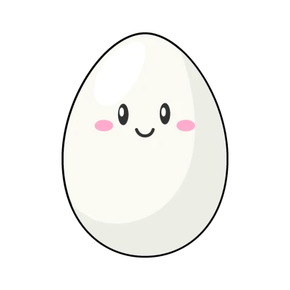 かわいい卵キャラのイラスト