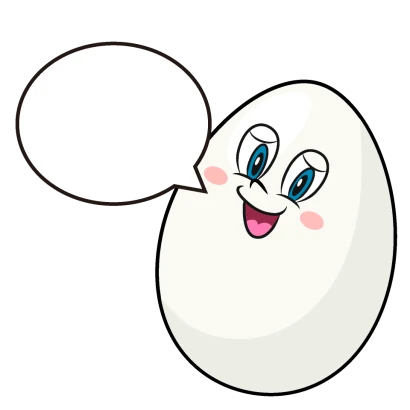 話す卵のイラスト