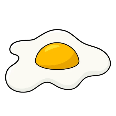 卵の黄身のイラスト