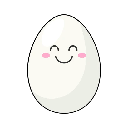 笑顔の卵のイラスト