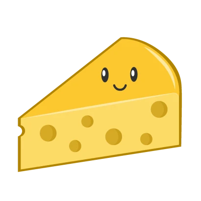 可愛いチーズのイラスト
