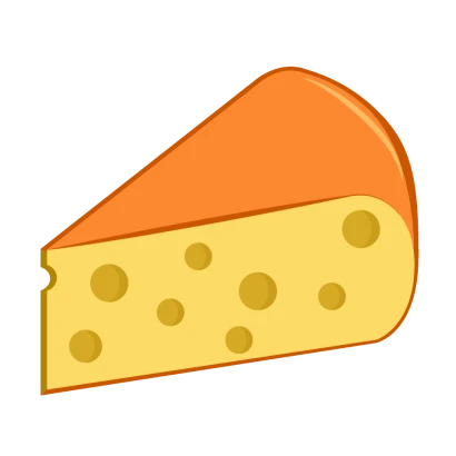 ゴーダチーズのイラスト