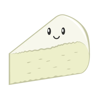 可愛いカマンベールチーズのイラスト