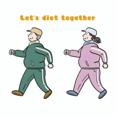 ダイエットを頑張る夫婦_4c