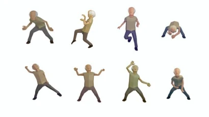 ダンシングおじいちゃんアイコンセット