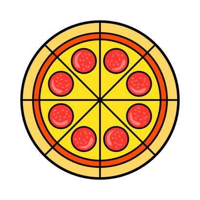 ピザマークのイラスト
