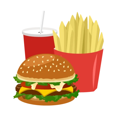 ファストフードのイラスト