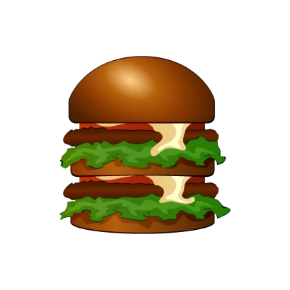 ハンバーガーのイラスト