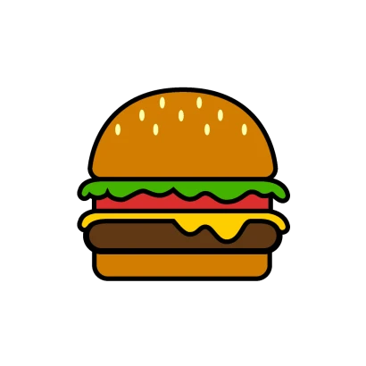 ハンバーガーマークのイラスト