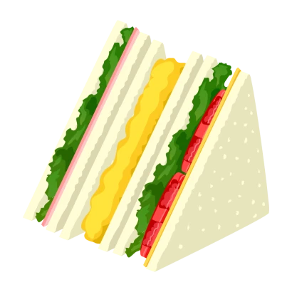 ミックスサンドイッチのイラスト