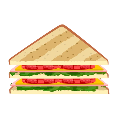 トーストサンドイッチのイラスト