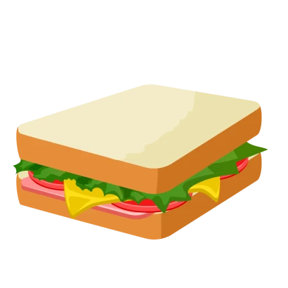 アメリカンサンドイッチのイラスト