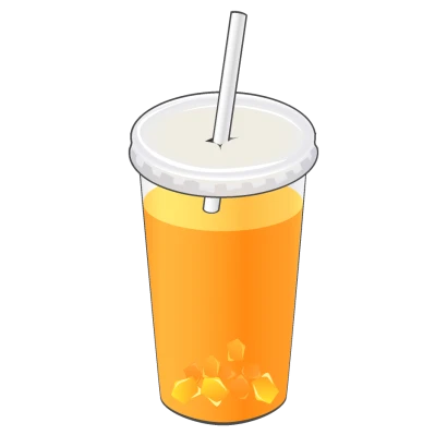オレンジジュースのイラスト