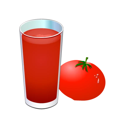 トマトジュースのイラスト