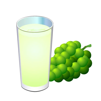 マスカットジュースのイラスト