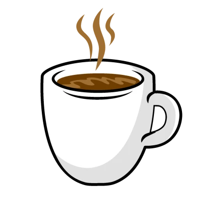 香り立つコーヒーマグカップのイラスト