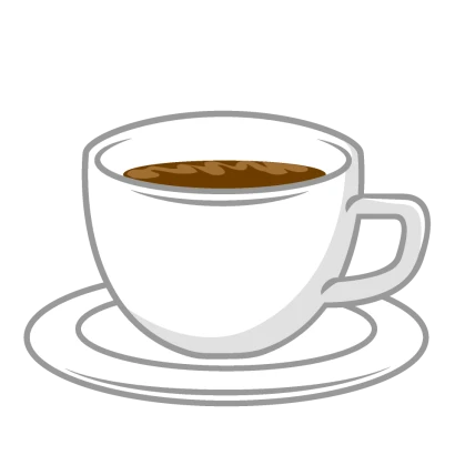 かわいいコーヒーカップのイラスト