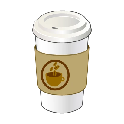 カップコーヒーのイラスト