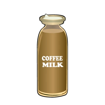 コーヒー牛乳のイラスト