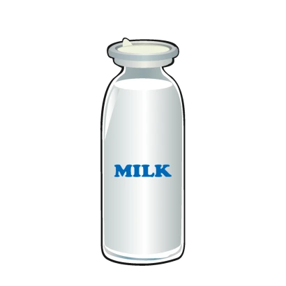 牛乳ビンのイラスト