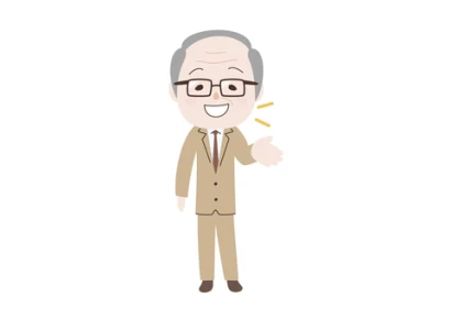 喋っている線なしメガネビジネスマン