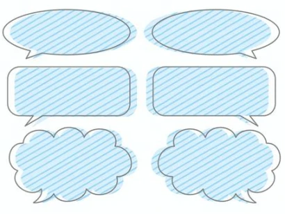 ふきだし_ブルー