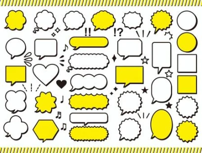 吹き出しのセット