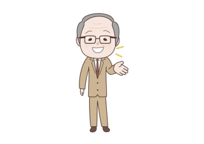 喋っているビジネスマン