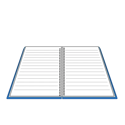 勉強のリングノートのイラスト