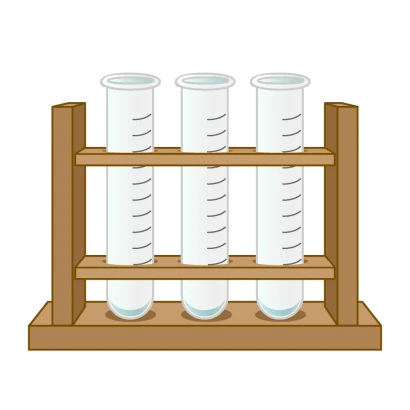 試験管立てのイラスト
