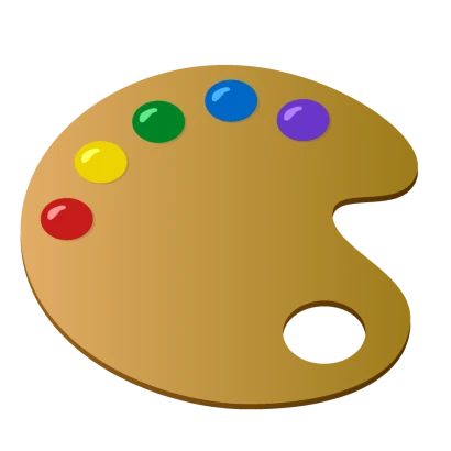 カラーパレットのイラスト
